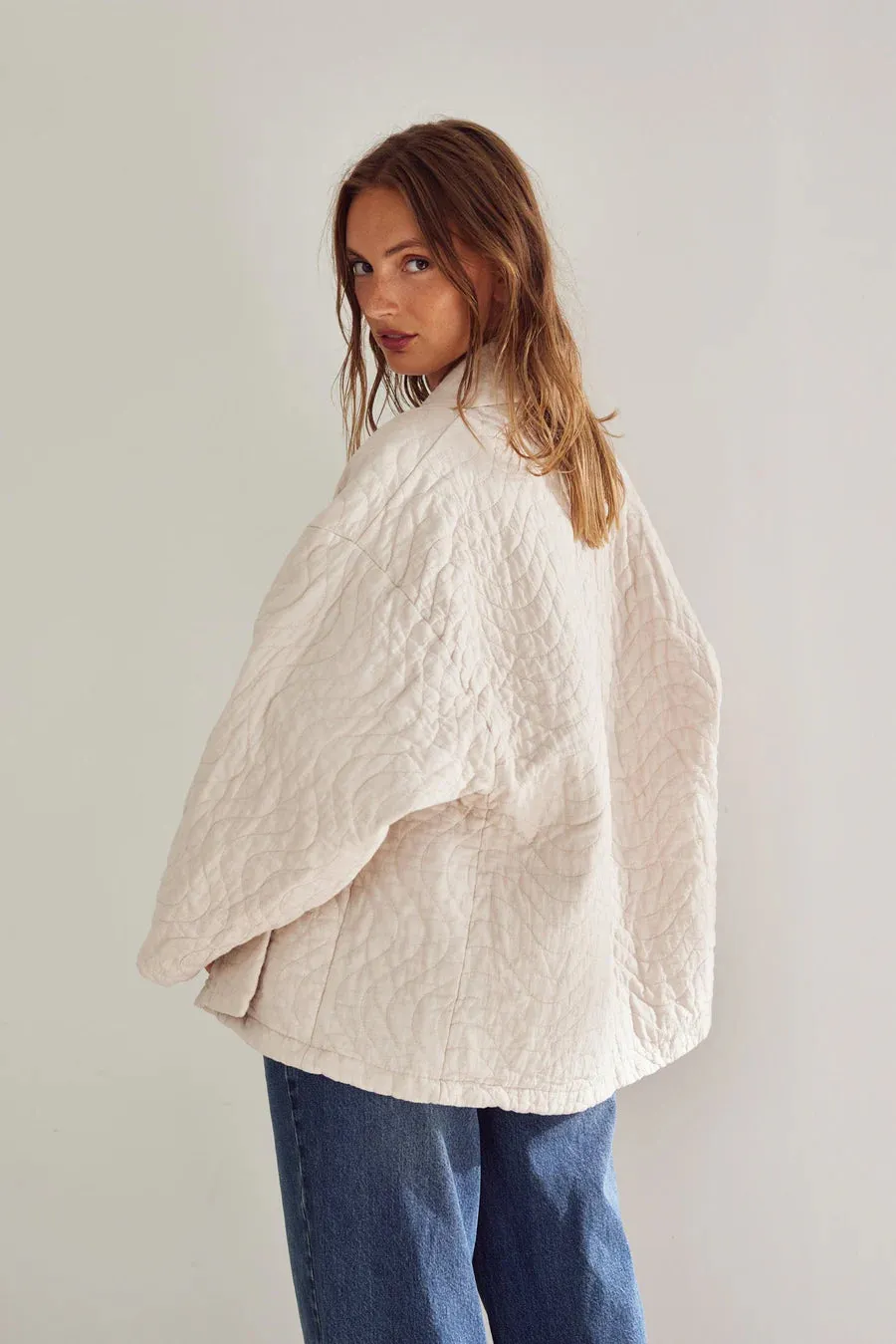 Layton kimono Jacket Beige
