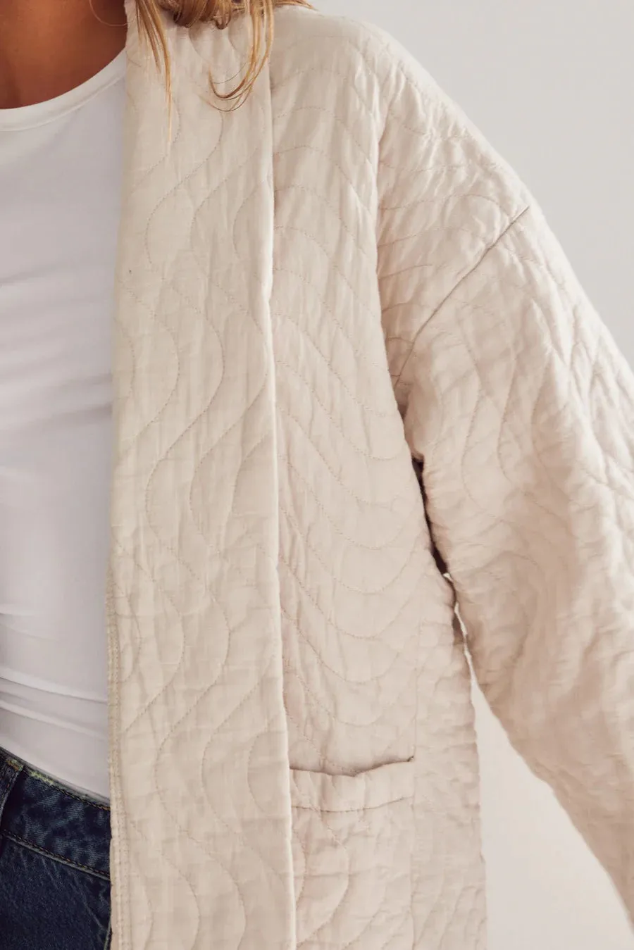 Layton kimono Jacket Beige