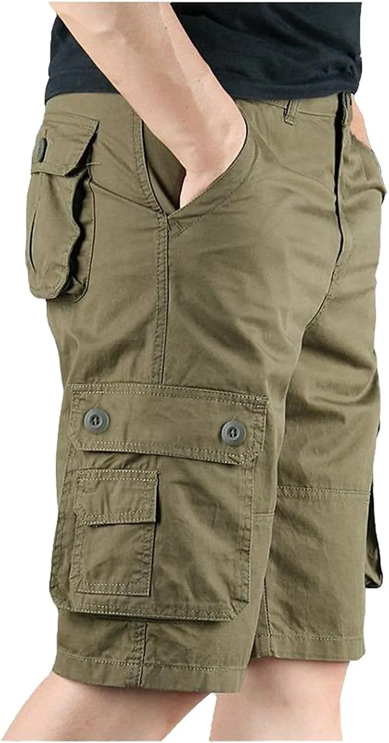 LCMTWX Men's Cargo Shorts with Multi-Pocket and Fashion Summer Leisure Pants Overalls Men's Pants Men Cargo Shorts with
