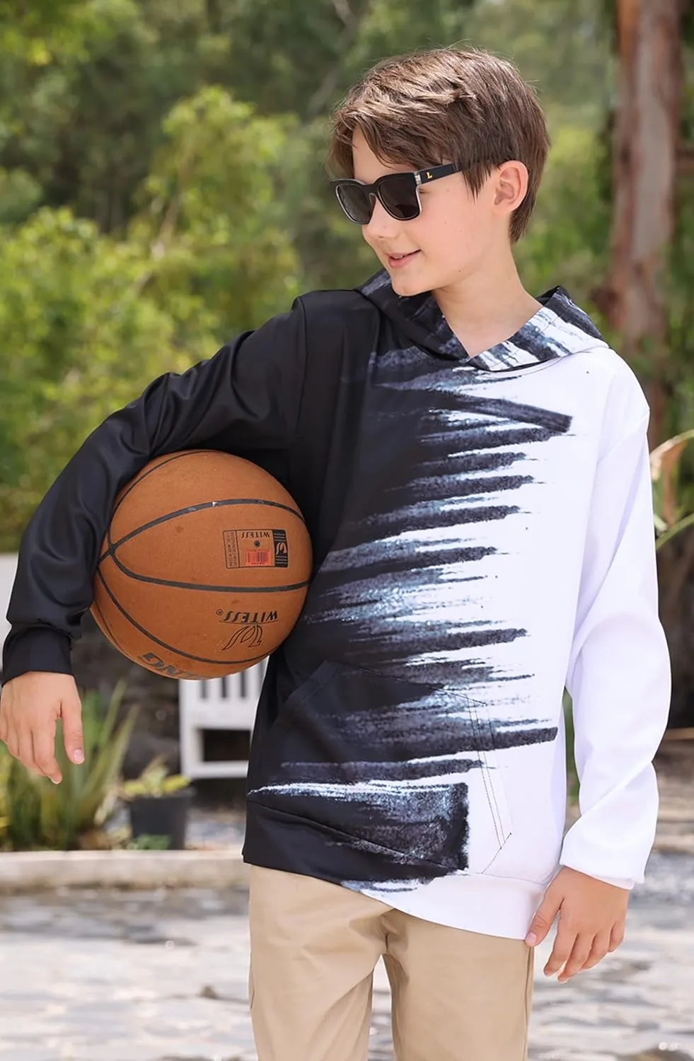 Lovekider Boys Hoodies Sweatshirt Cool 3D Print Pullover with Big Pocket for Kids Fashion Warm Winter 6-16 Years