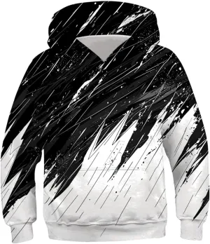 Lovekider Boys Hoodies Sweatshirt Cool 3D Print Pullover with Big Pocket for Kids Fashion Warm Winter 6-16 Years