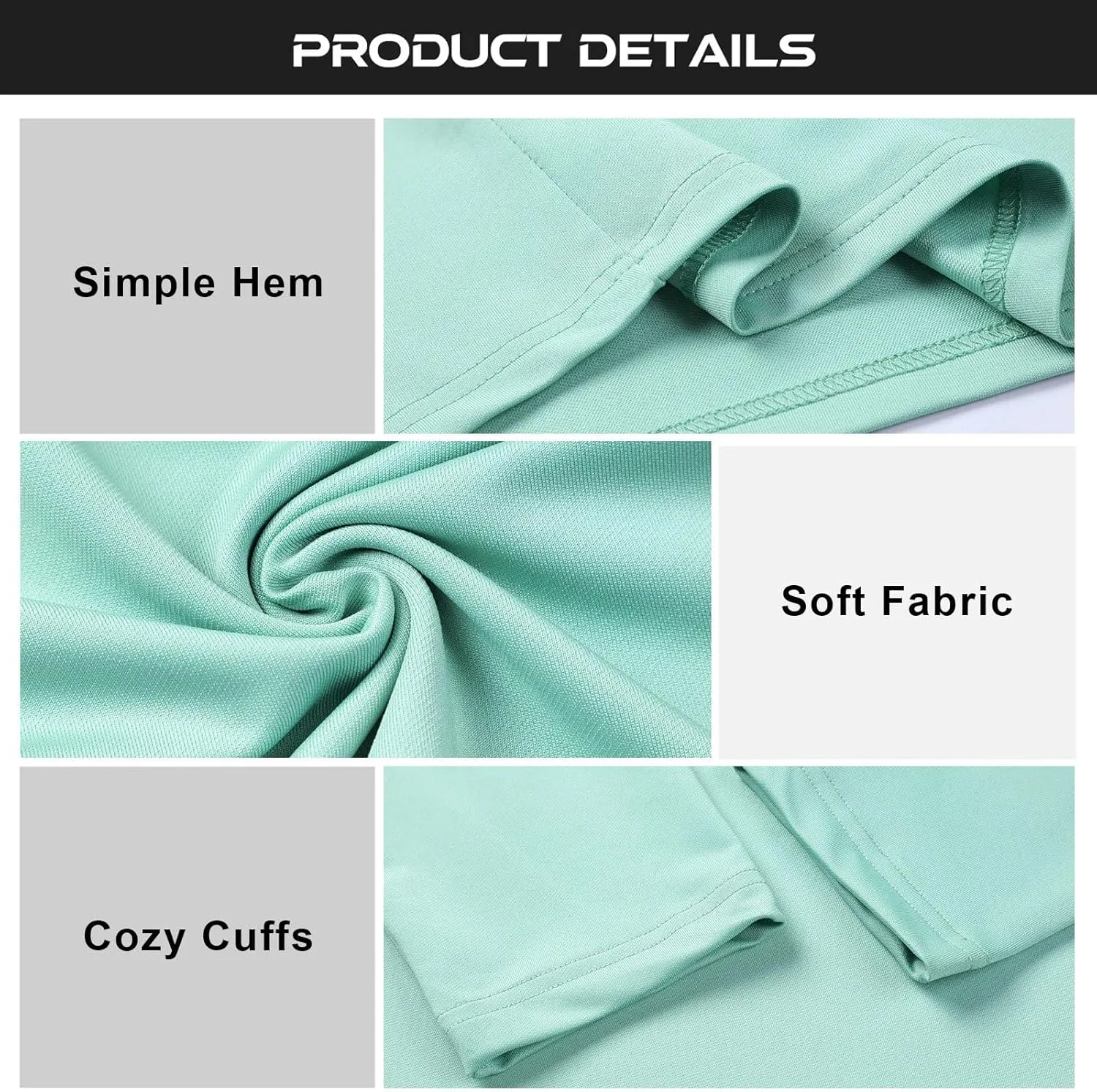 Men's Casual Long Sleeve Shirts Quarter-Zipped Moisture Wicking Cotton Quick-Dry Outdoor Shirt for Men