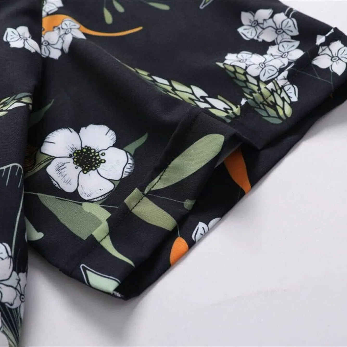Mens Hawaiian Shirt, Short Sleeves Button Down Beach Clothing, Unisex Summer Flamingos Casual Aloha Floral Shirts