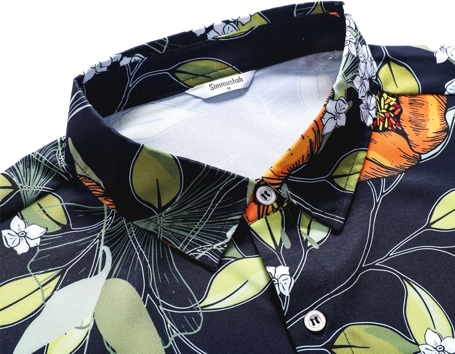 Mens Hawaiian Shirt, Short Sleeves Button Down Beach Clothing, Unisex Summer Flamingos Casual Aloha Floral Shirts