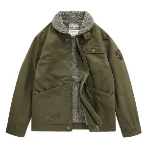 Men's Lamb Velvet Cotton-padded Jacket N1 Winter Deck Suit Jacket