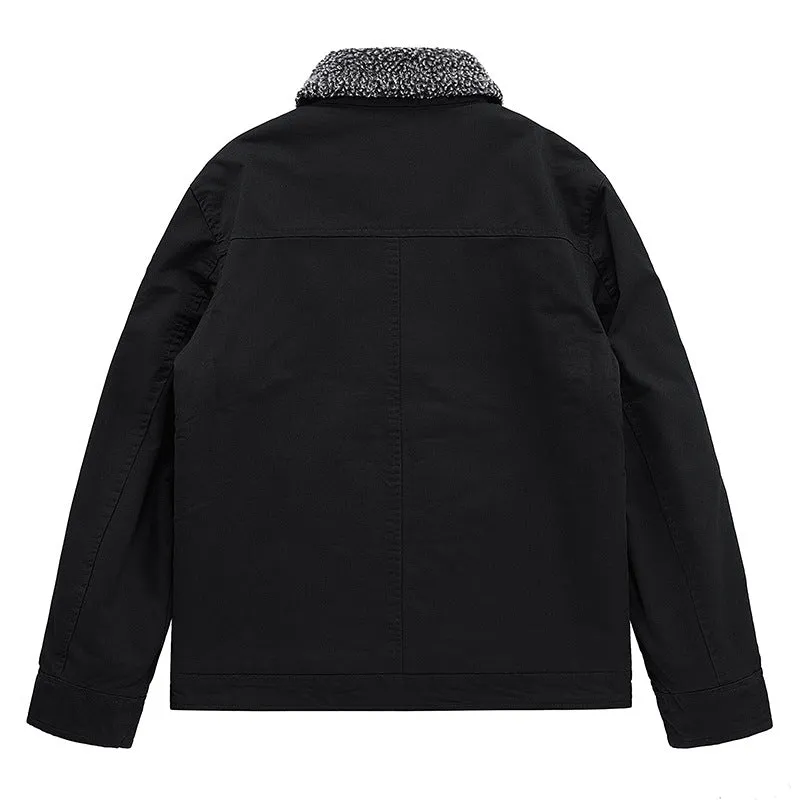 Men's Lamb Velvet Cotton-padded Jacket N1 Winter Deck Suit Jacket
