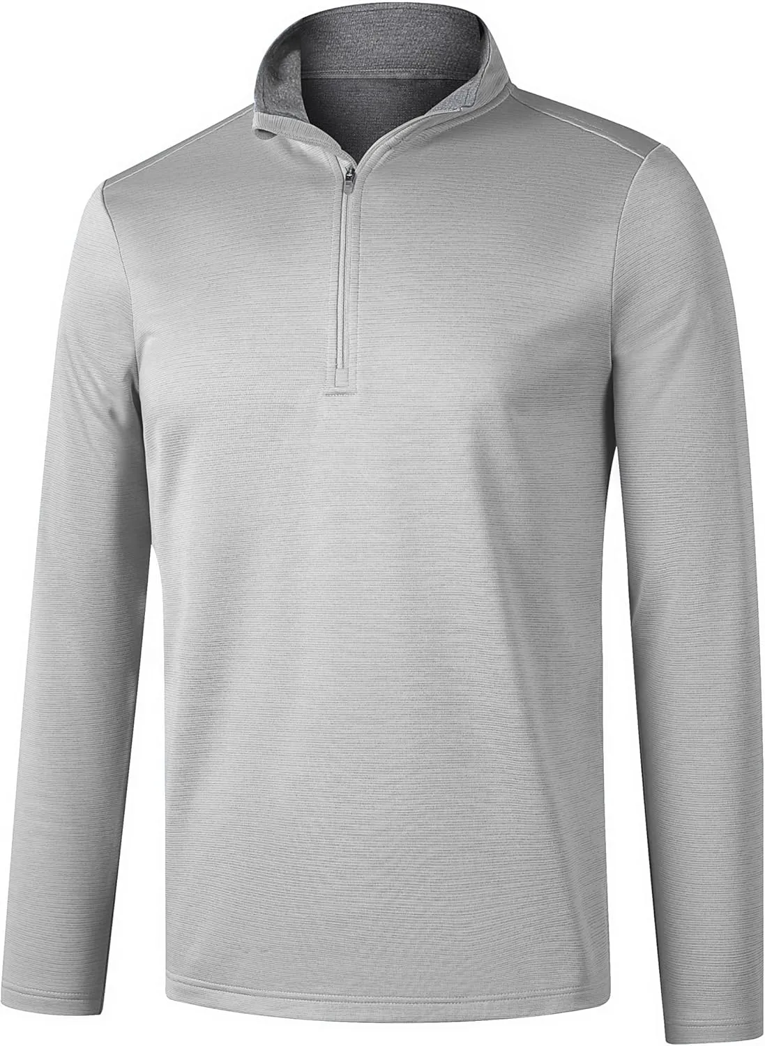 Men's Quarter Zip Pullover Fleece Sweatshirt UPF 50  Long Sleeve Golf Shirts Lightweight Athletic Sports Pullover Tops
