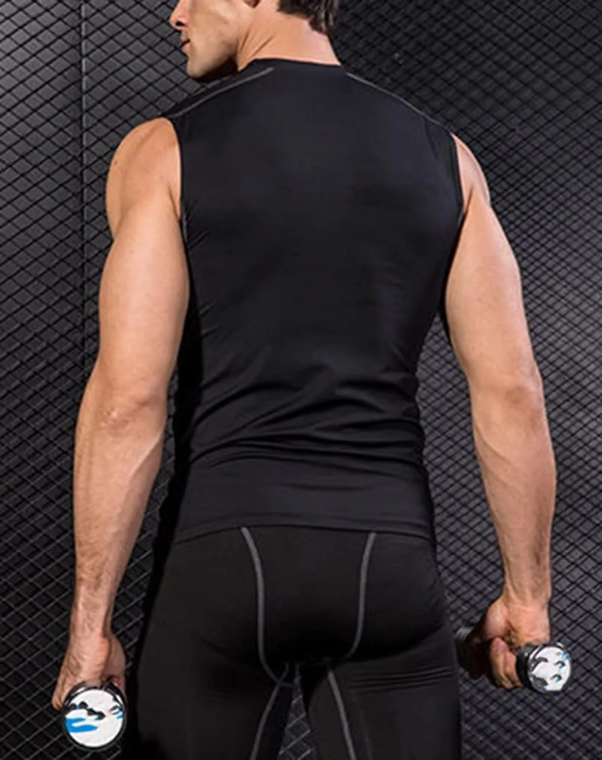 Men's Sleeveless Vests with Round Neck Quick Dry Tank Top Gym Sport Casual Vest Training Running Tops,3 Pack