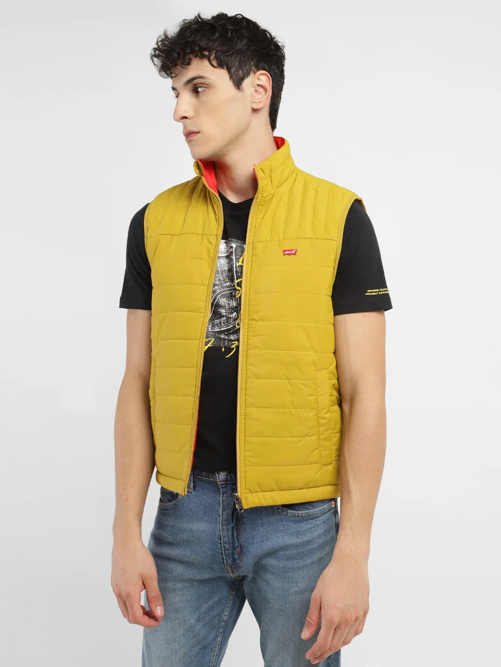 Men's Solid Reversible Padded Jacket