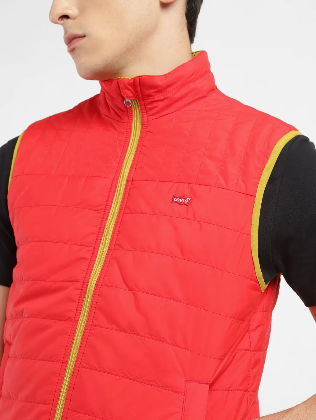Men's Solid Reversible Padded Jacket