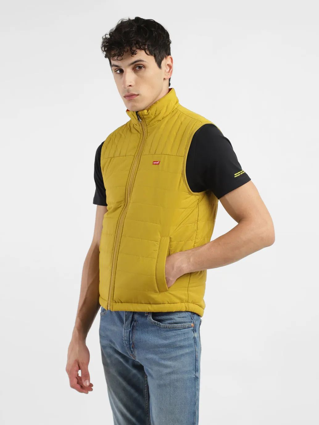 Men's Solid Reversible Padded Jacket