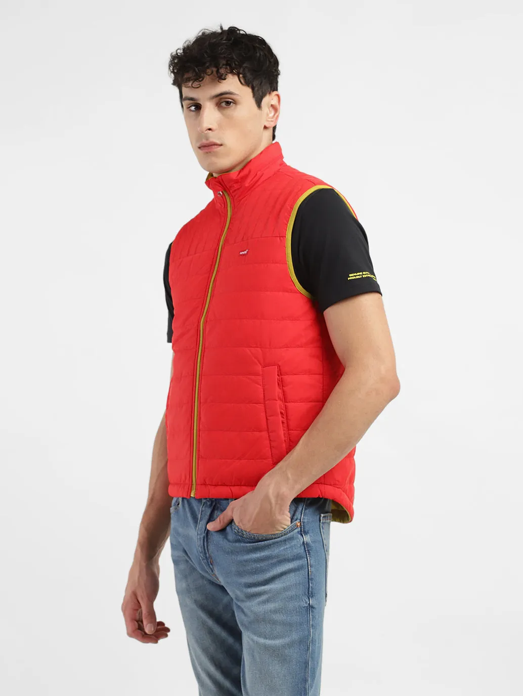 Men's Solid Reversible Padded Jacket