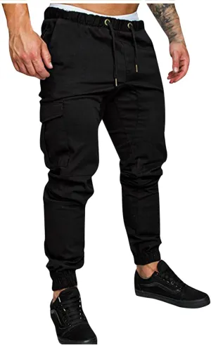 Men's Sports Casual Jogging Trousers Lightweight Hiking Work Pants Outdoor Pant