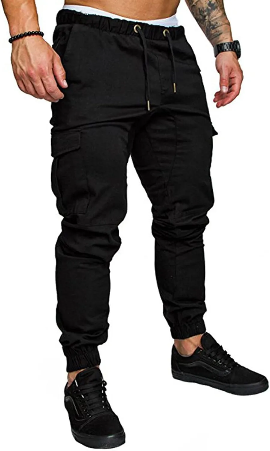 Men's Sports Casual Jogging Trousers Lightweight Hiking Work Pants Outdoor Pant