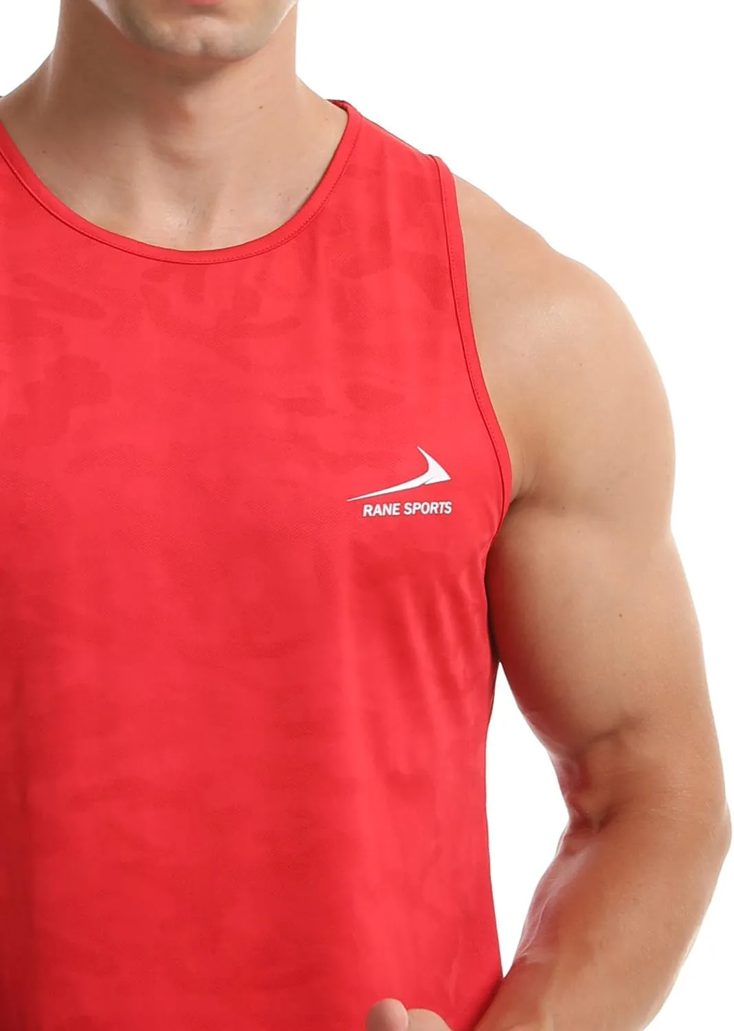 Men's Tank Tops Quick Dry Workout Top Mesh Running Sleeveless Shirts for Bodybuilding Gym Fitness Training