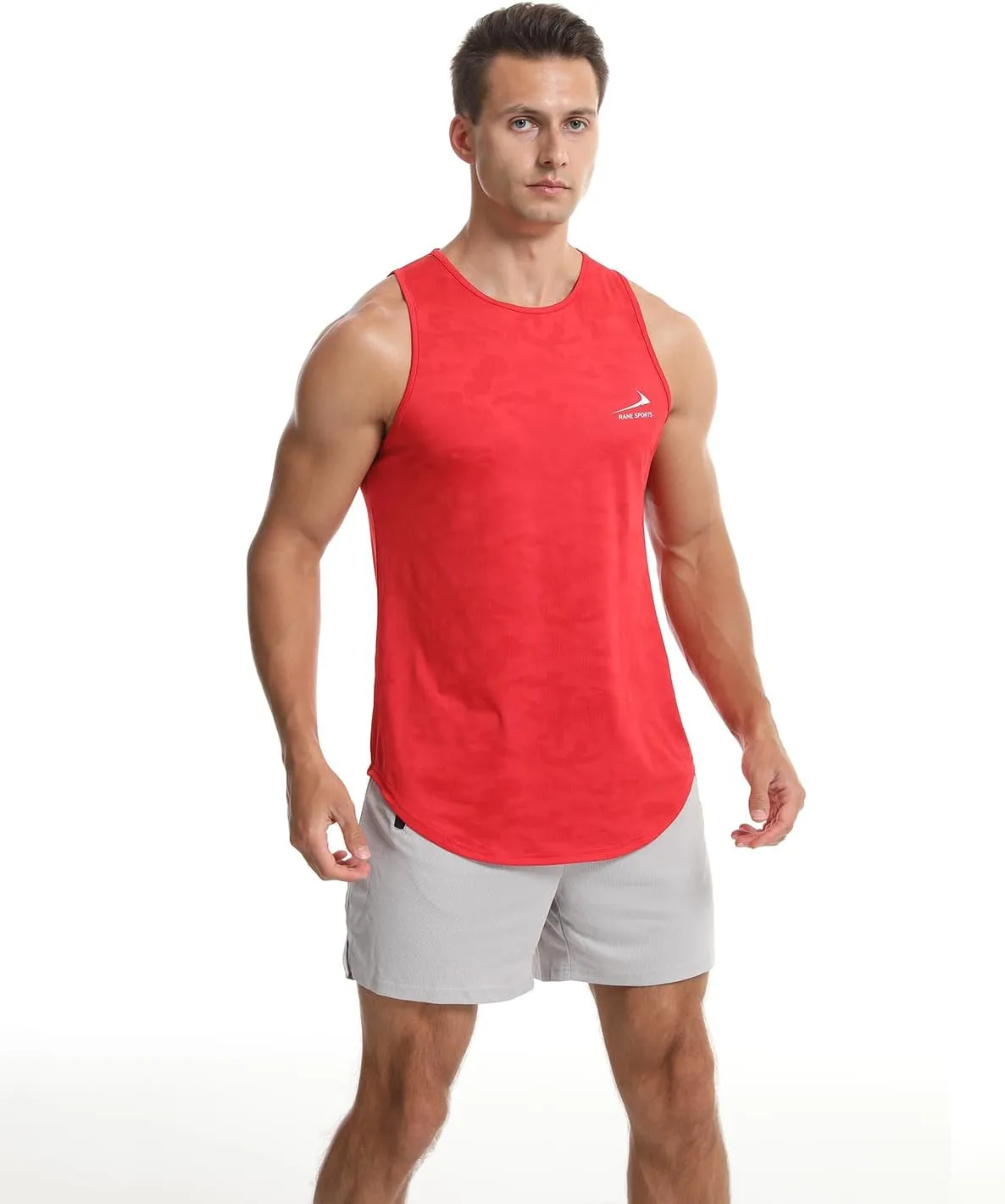 Men's Tank Tops Quick Dry Workout Top Mesh Running Sleeveless Shirts for Bodybuilding Gym Fitness Training