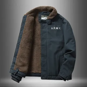 Men's Winter Padded Lamb Wool Coat