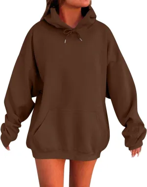 Oversized Hoodies for Women Fleece Sweatshirt Plus Size Pullover Sweatshirts with Pocket Winter Long Sleeve Shirts