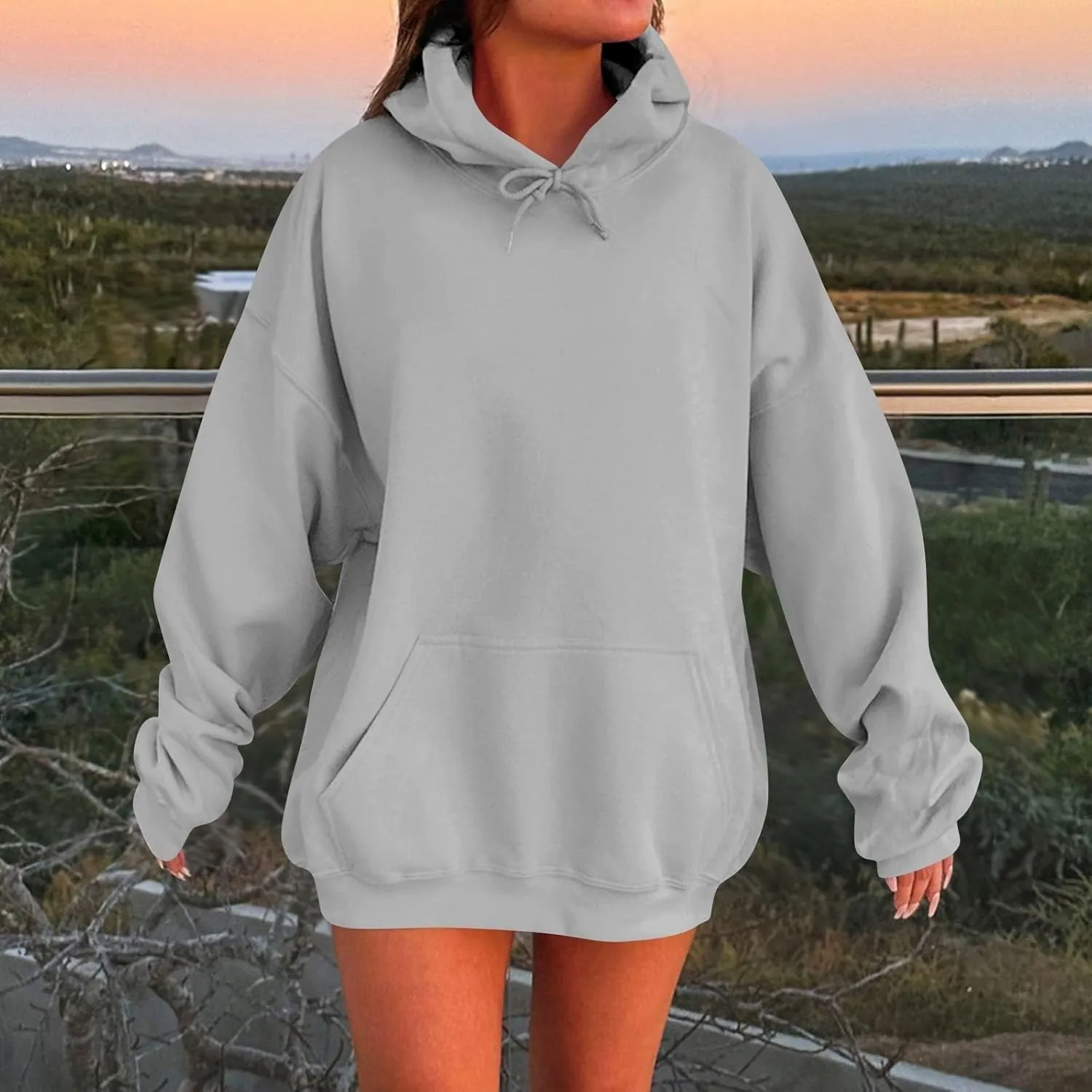 Oversized Hoodies for Women Winter Cotton Sweatshirts Pullover 2024 Fashion Tops Trendy Outfits