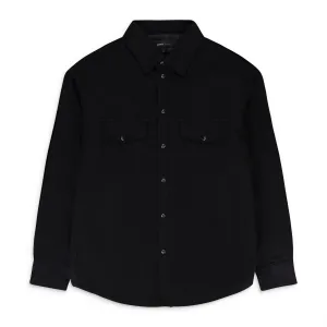 PADDED WESTERN JACKET BLACK DENIM JACKETS
