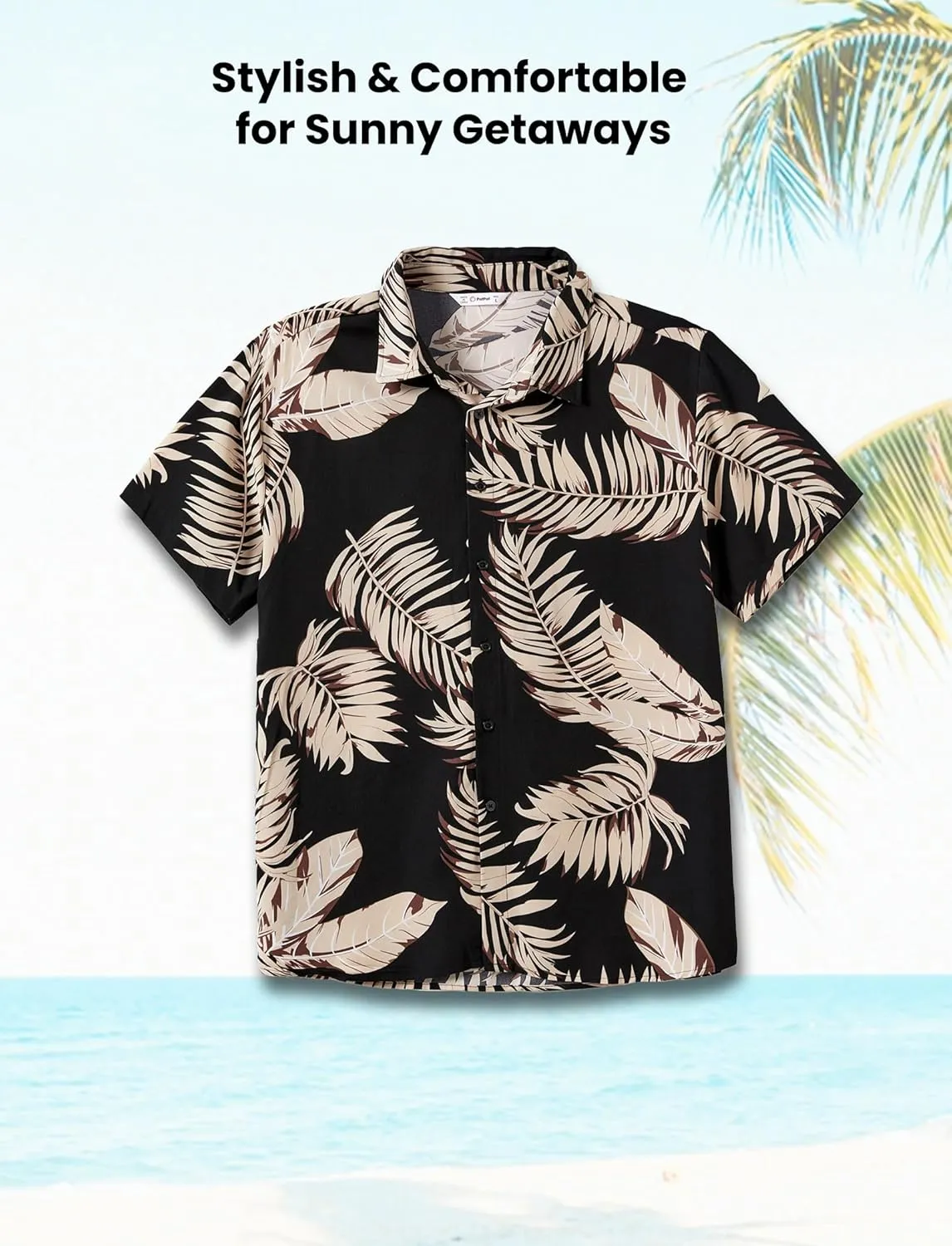 PATPAT Family Hawaiian Matching Outfits Mommy and Me Outfits Caribbean Vacation Summer Tropical Halter Sundresses and Shirts