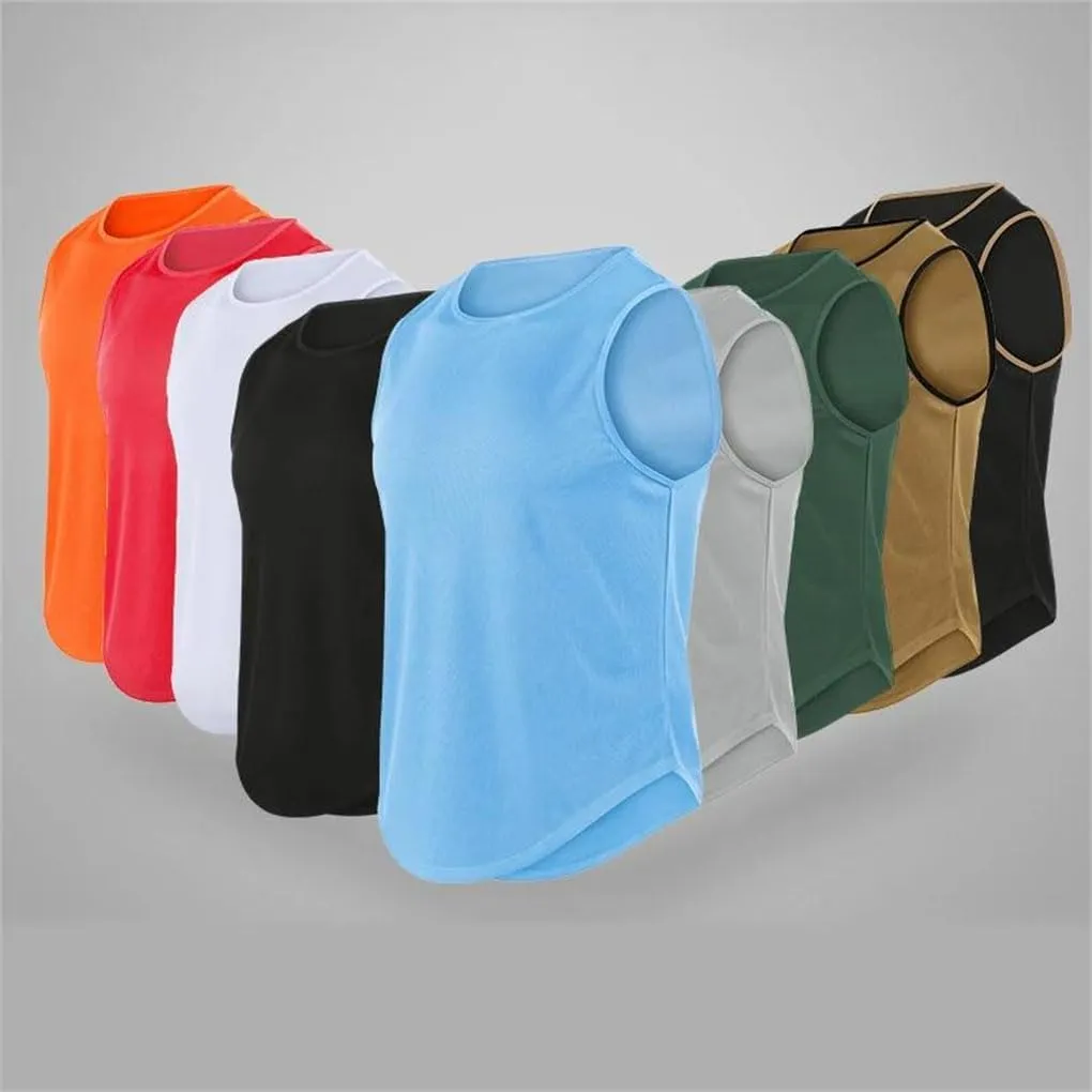 Quick-Drying Sports Vest for Men Mesh Gym Sleeveless Shirt Fitness Tank Tops