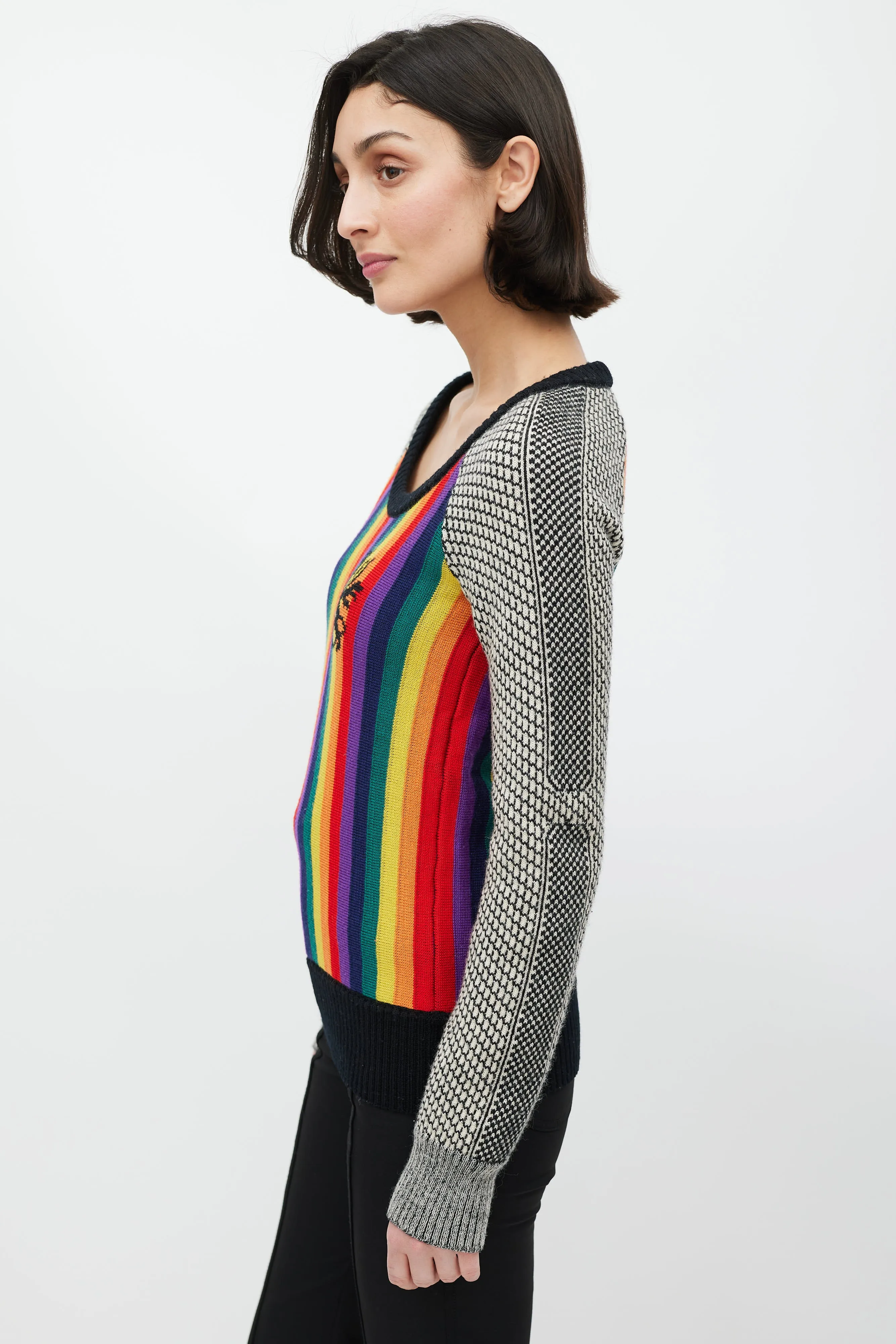 Rainbow Wool Sweater