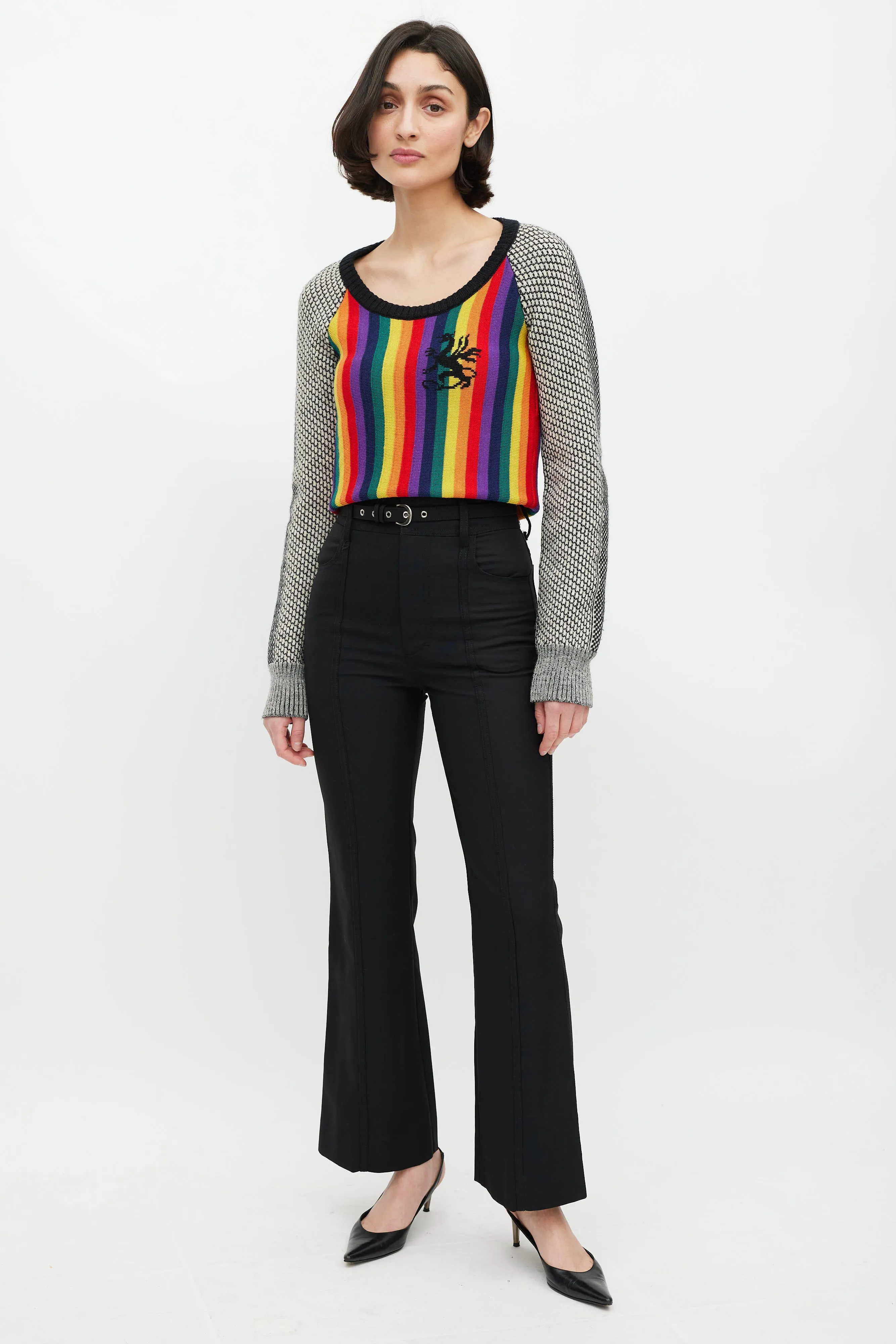 Rainbow Wool Sweater