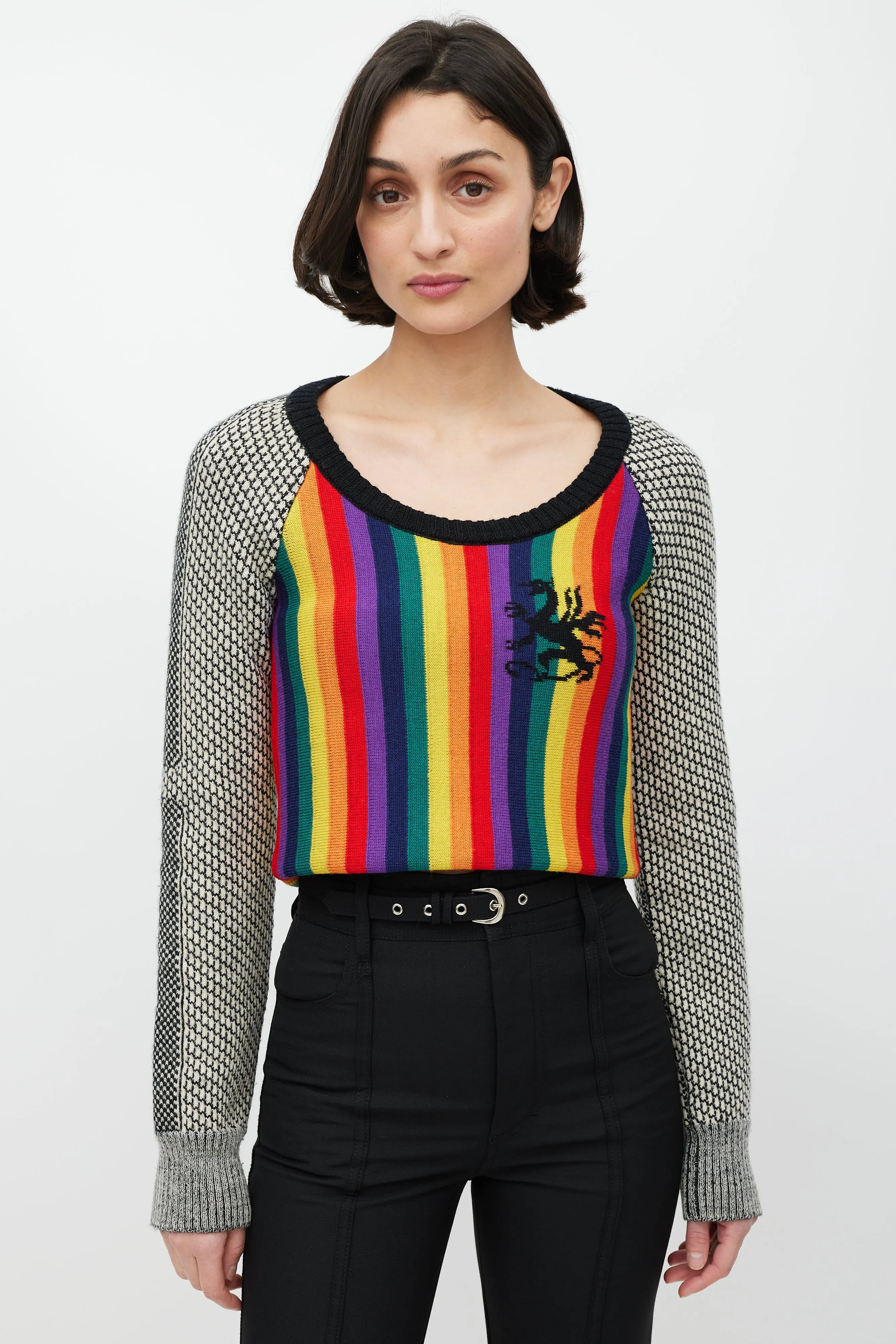 Rainbow Wool Sweater