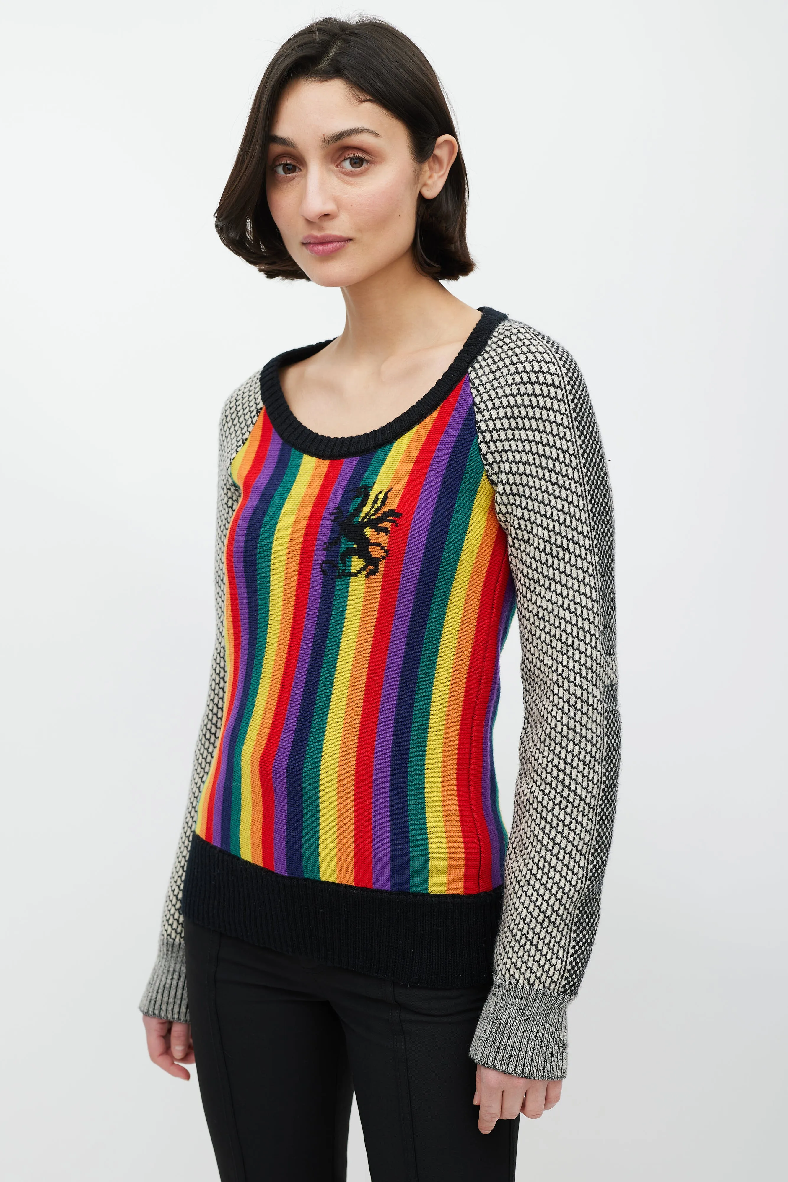 Rainbow Wool Sweater