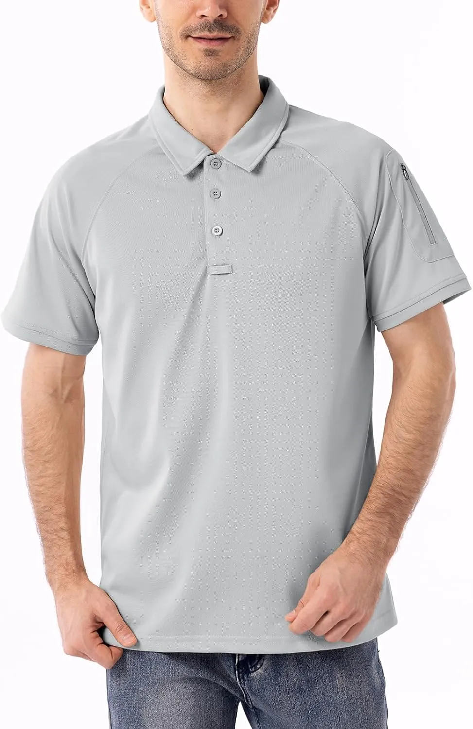 ReFire Gear Mens Lightweight Tactical Polo Shirts Military Outdoor Hiking Sport Golf Short Sleeve T Shirt