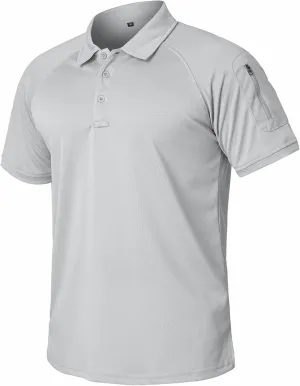 ReFire Gear Mens Lightweight Tactical Polo Shirts Military Outdoor Hiking Sport Golf Short Sleeve T Shirt