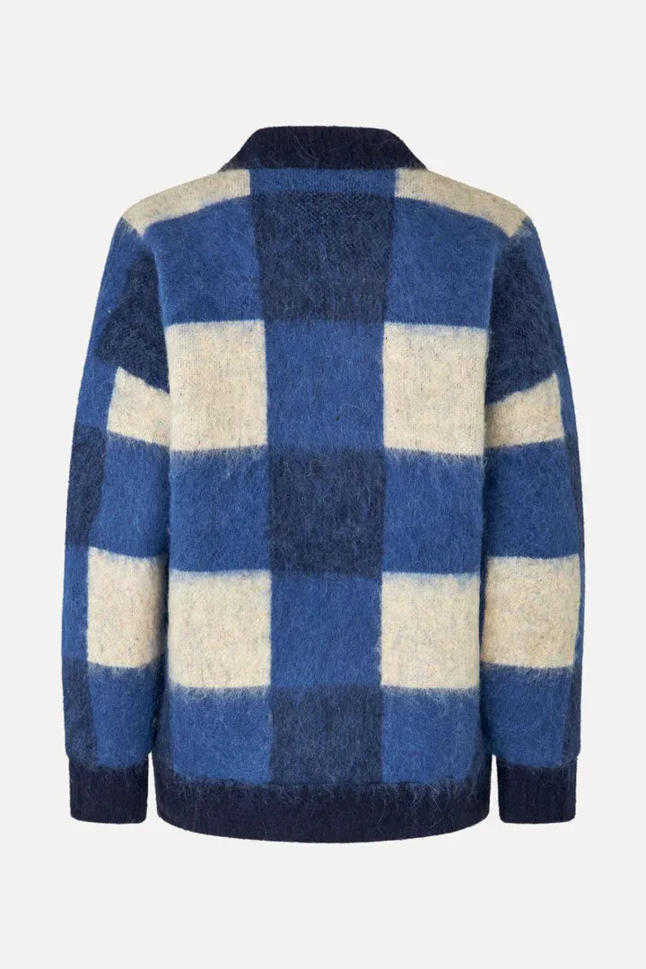 Stine Goya Gingham Check Bomber - Blue Gingham Check