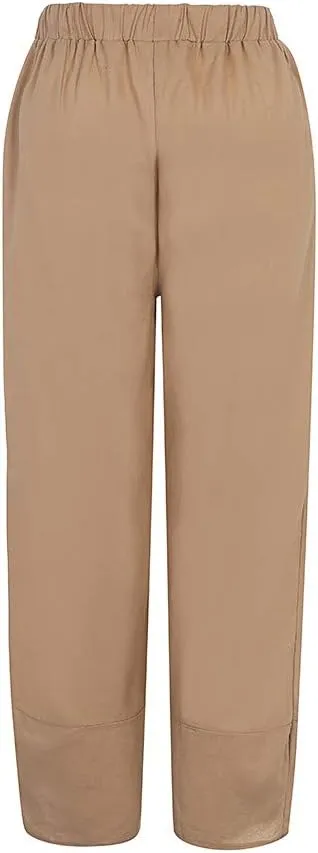 TARIENDY Casual Pants for Women High Waisted Wide Leg Summer Trousers Plus Size Loose Lounge Vacation Outfits with Pockets