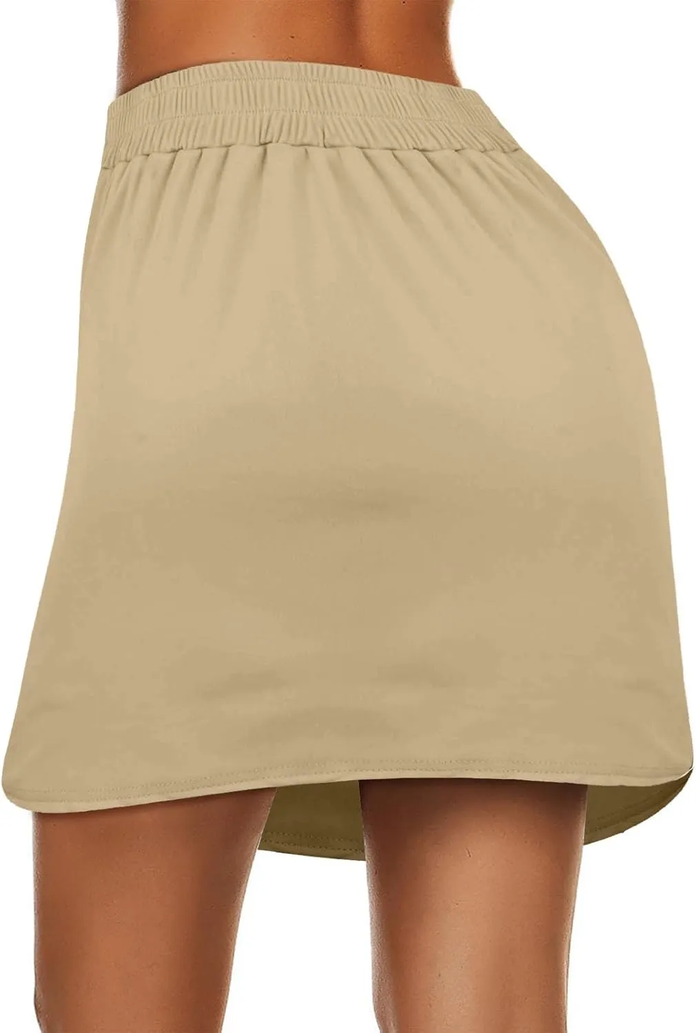 Tennis Skirt for Women Athletic Drawstring High Waisted Skorts with Built in Shorts Pockets Gym Sports Golf Skirts
