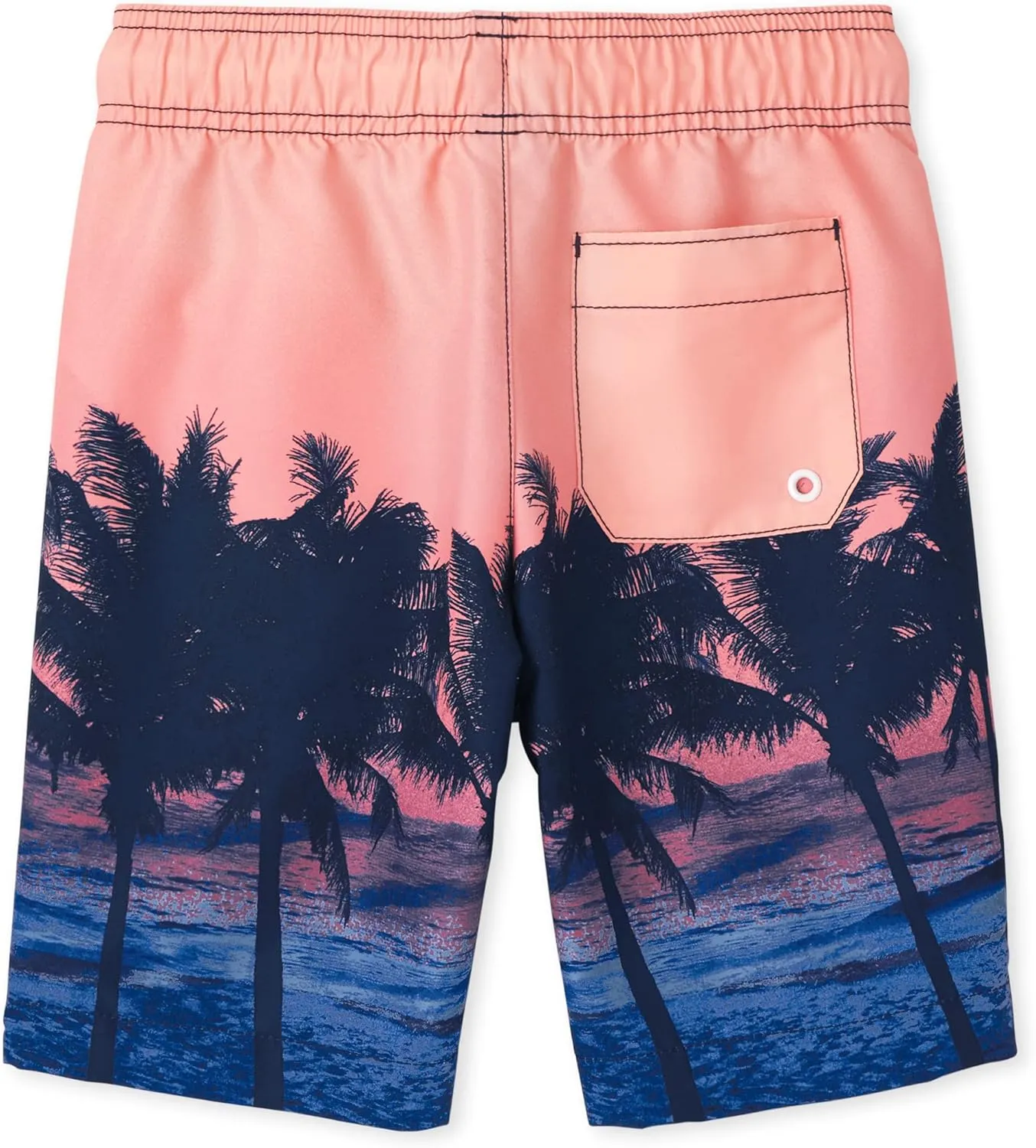 The Children's Place Boys' Short Sleeve Rash Guard and Swim Trunk 2-Piece Set