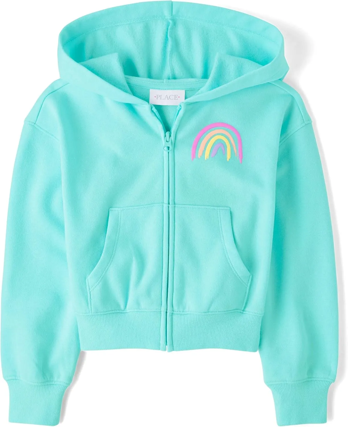 The Children's Place Girls' Long Sleeve Fleece Hooded Zip Up