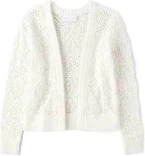 The Children's Place Girls' Long Sleeve Open Front Knit Cardigan