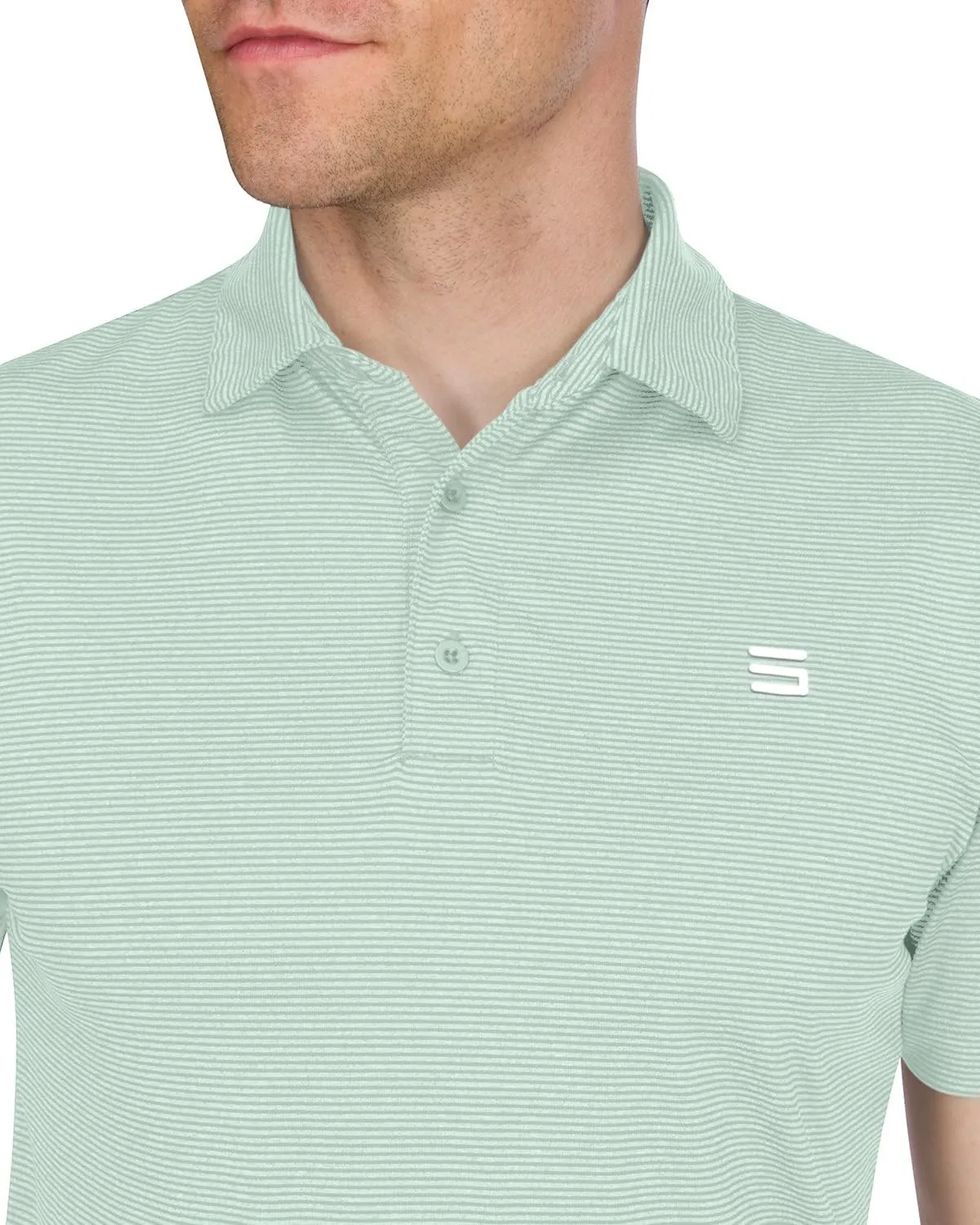 Three Sixty Six Golf Shirts for Men - Mens Quick Dry Polo Shirt - 4-Way Stretch & UPF 50