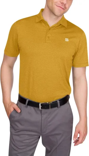 Three Sixty Six Golf Shirts for Men - Mens Quick Dry Polo Shirt - 4-Way Stretch & UPF 50