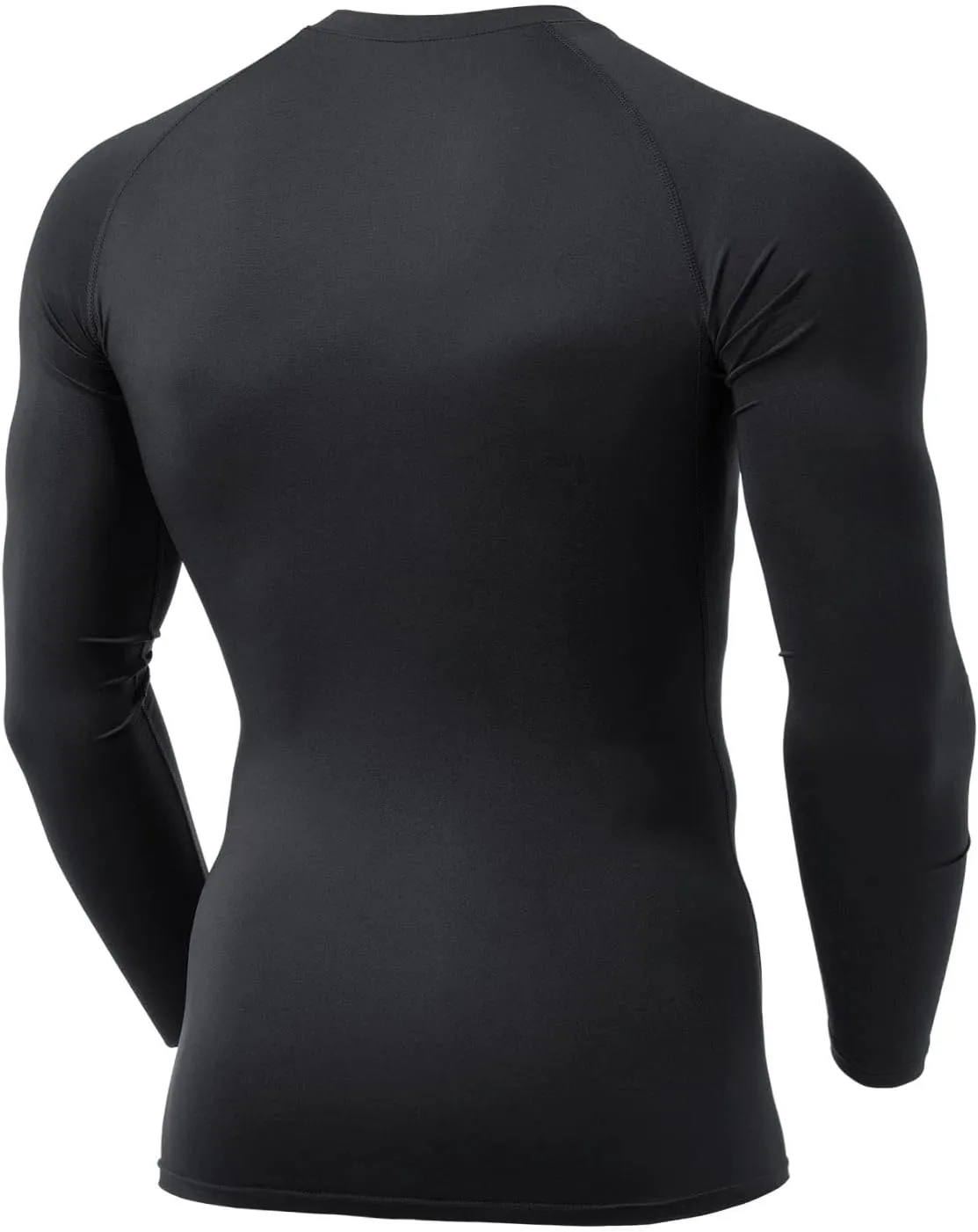 TSLA Men's UPF 50  Compression Shirts, Cool Dry Long Sleeve Athletic Tops, Sports Baselayer Workout Shirt
