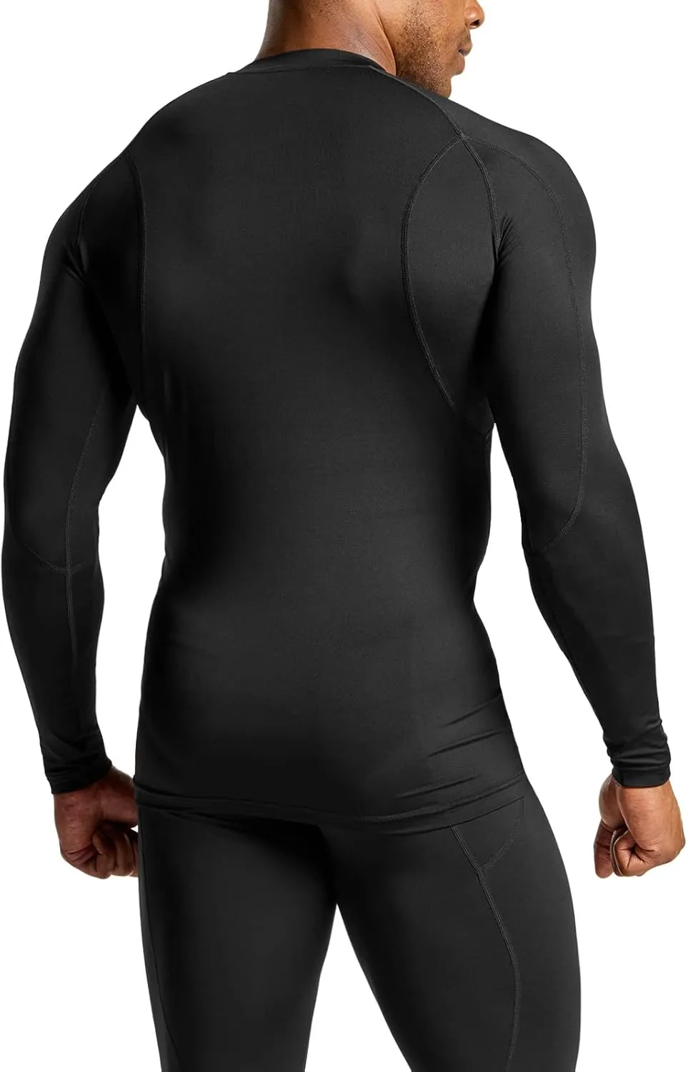TSLA Men's UPF 50  Compression Shirts, Cool Dry Long Sleeve Athletic Tops, Sports Baselayer Workout Shirt