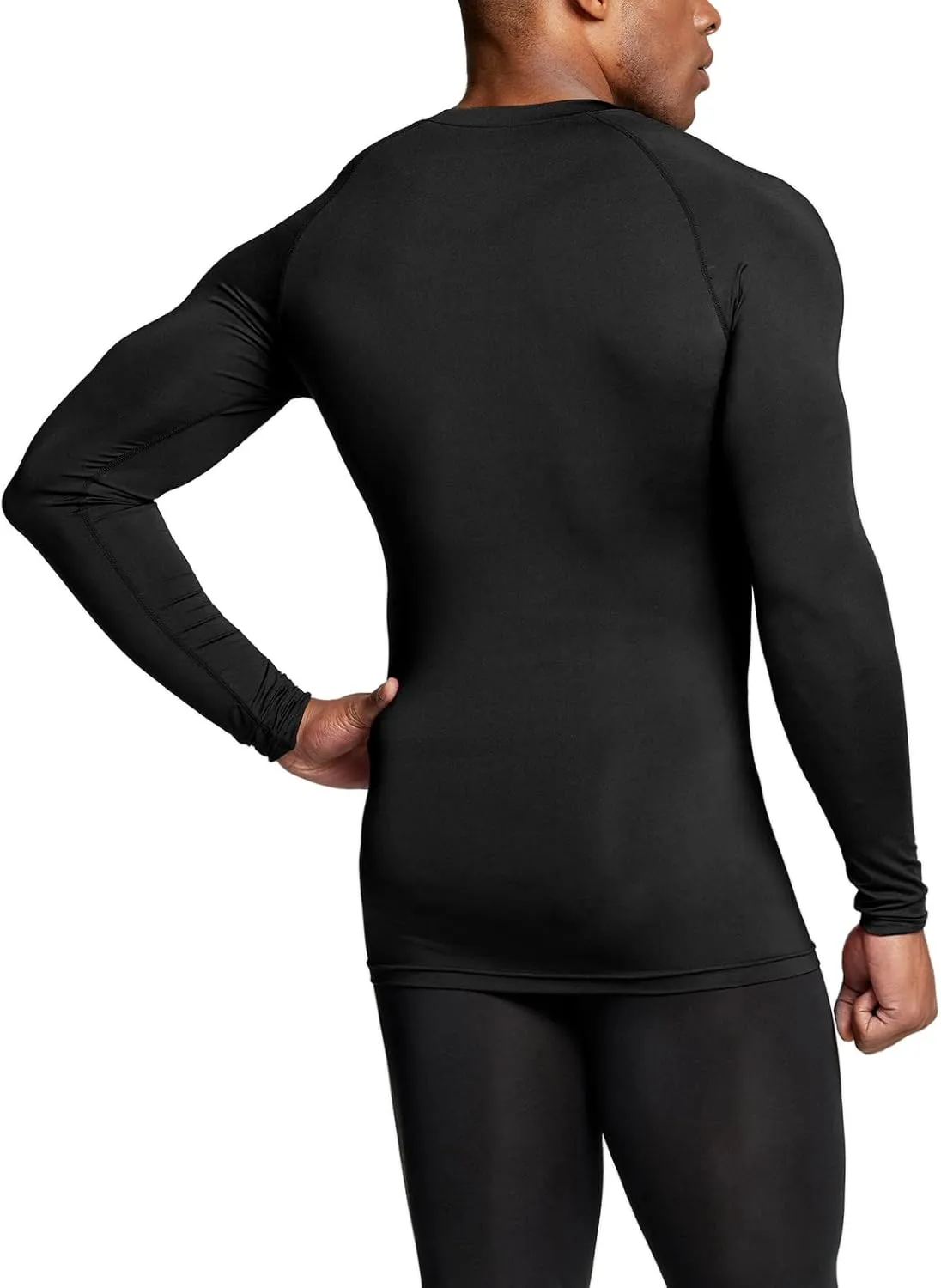 TSLA Men's UPF 50  Compression Shirts, Cool Dry Long Sleeve Athletic Tops, Sports Baselayer Workout Shirt
