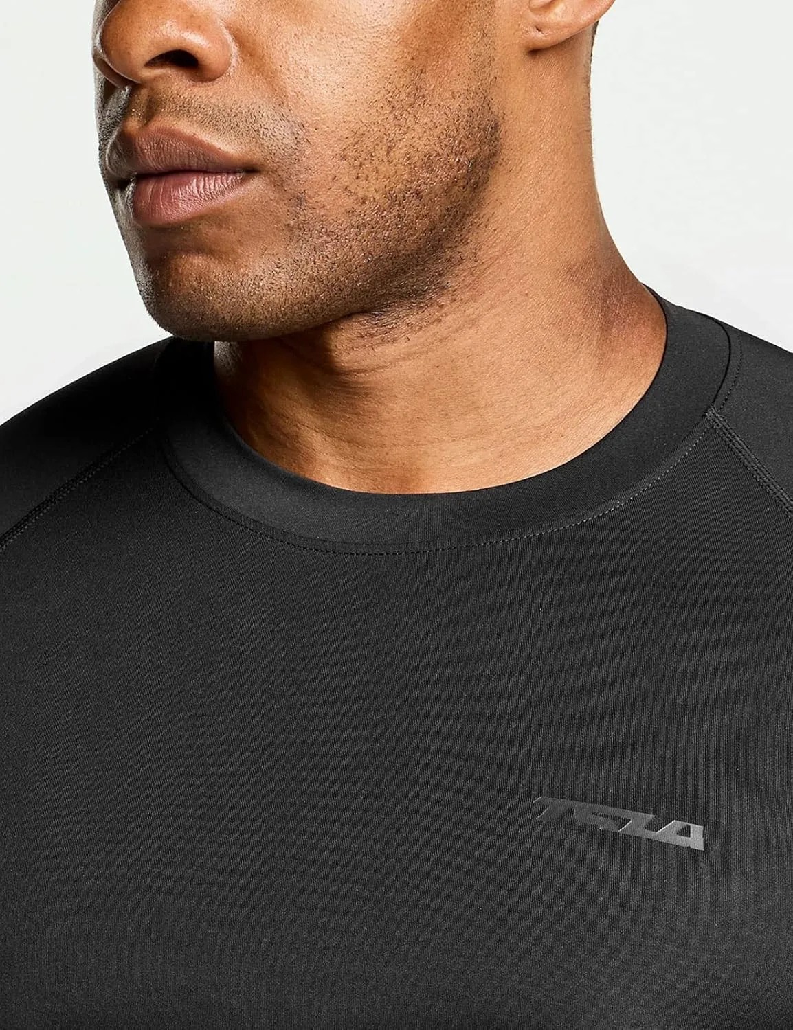TSLA Men's UPF 50  Compression Shirts, Cool Dry Long Sleeve Athletic Tops, Sports Baselayer Workout Shirt