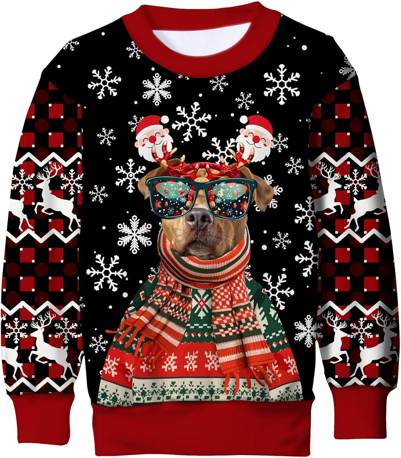 TUONROAD 6-16T Boys Girls Ugly Christmas Sweatshirt Kids Fleece Xmas Sweater Pullover Shirts for Teens