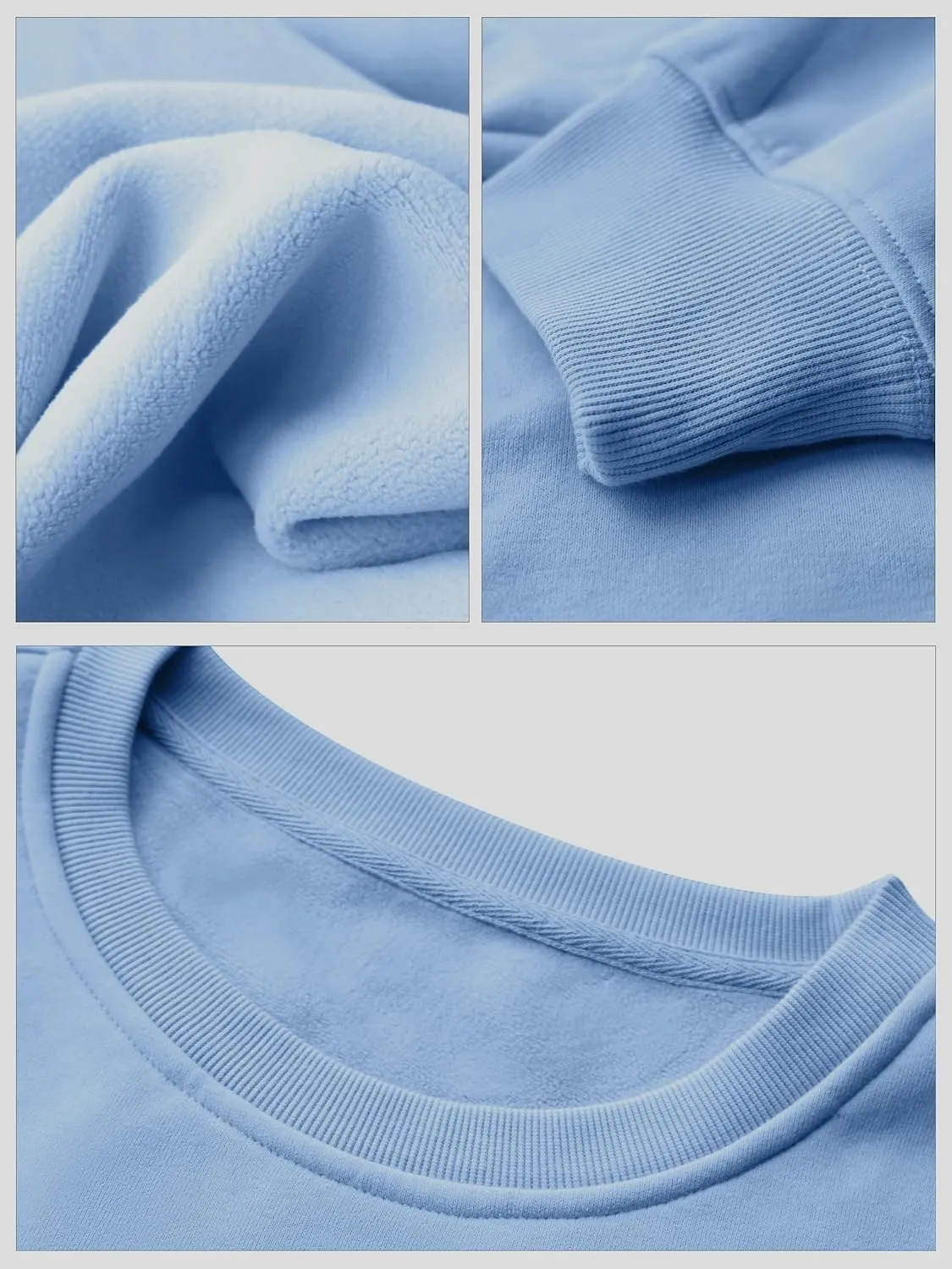 VIUTIL Womens Oversized Crewneck Sweatshirt Fleece Casual Loose Pullover Tops 2025 Winter Clothes