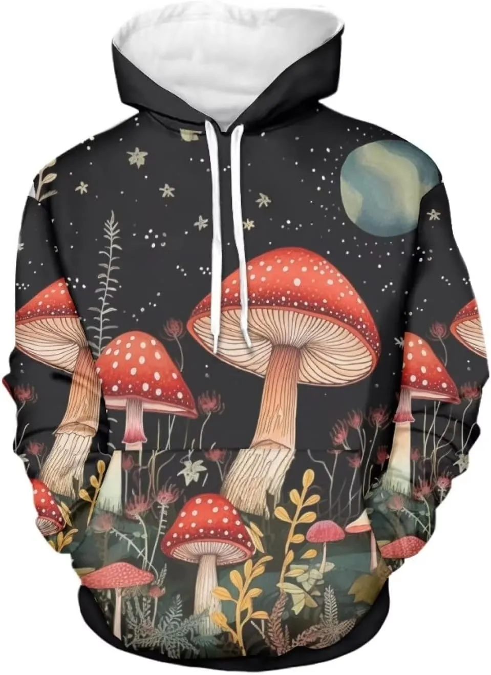 WELLFLYHOM Drawstring Hoodies Cute Long Sleeve Fashion Sweatshirts for Women Teen Girls Hooeded Pullover Size XS-4XL