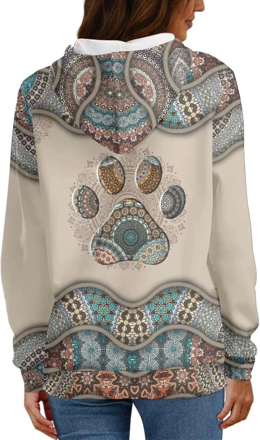 WELLFLYHOM Drawstring Hoodies Cute Long Sleeve Fashion Sweatshirts for Women Teen Girls Hooeded Pullover Size XS-4XL