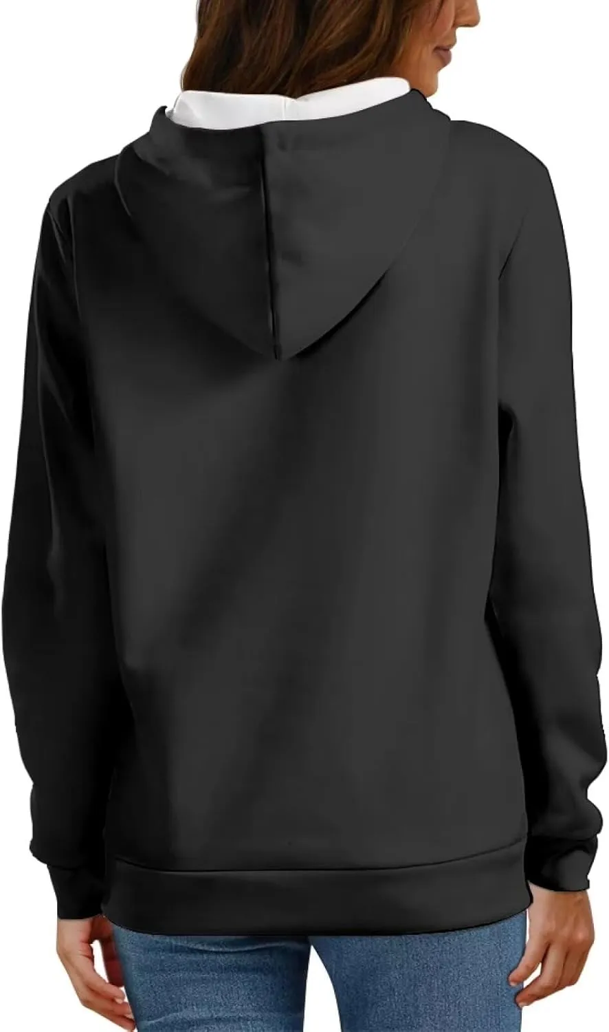 WELLFLYHOM Womens College Sweatshirts and Hoodies with Pocket Long Sleeve Pullover Jumper