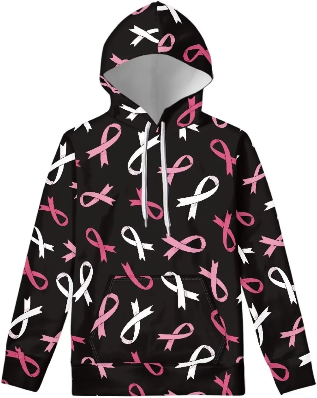 WELLFLYHOM Womens Cute Animal Print Hoodie Sweatshirt Drawstring Long Sleeve Pullover Tops with Pocket